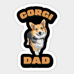 corgi dad Sticker